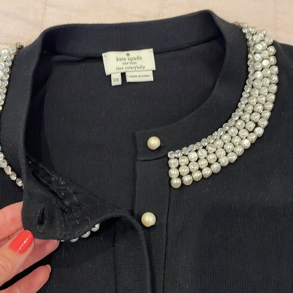 Kate Spade, black cardigan. XS. - Picture 12 of 12